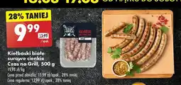 Biedronka Kiełbaski surowe białe cienkie Czas na grill oferta