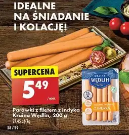 Biedronka Parówki z filetem z indyka Kraina wędlin oferta