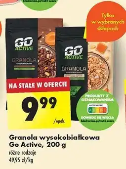Biedronka Granola z czekoladą i morelą Go active oferta