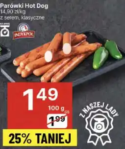 Delikatesy Centrum Parówki Indykpol oferta