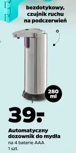 Netto Automatyczny dozownik do mydła na 4 baterie AAA oferta