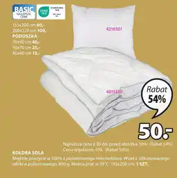 JYSK KOŁDRA SOLA 135x200 cm oferta
