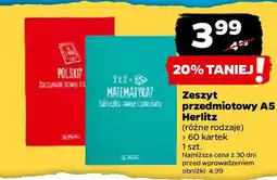 Netto Zeszyt przedmiotowy A5 Herlitz 60 kartek oferta