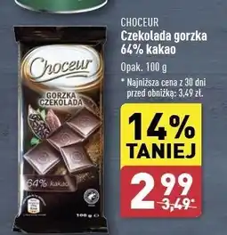 ALDI Czekolada gorzka 64% Choceur oferta