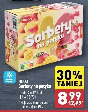 ALDI Sorbety na patyku Mucci oferta