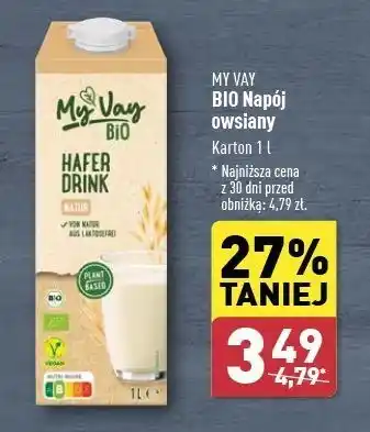 ALDI Napój owsiany My Vay oferta