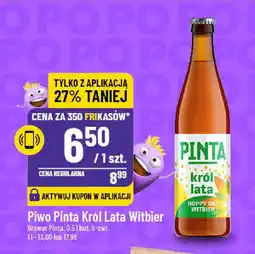 Piwo Pinta Król Lata Witbier Browar Pinta, 0,5 l