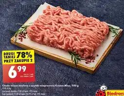 Biedronka Mięso mielone z szynki wieprzowej chude Kraina Mięs oferta