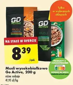 Biedronka Musli z czekoladą i pomarańczą Go Active oferta