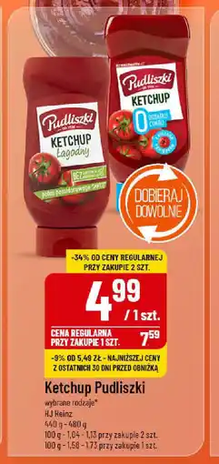 Polomarket Ketchup Pudliszki HJ Heinz oferta