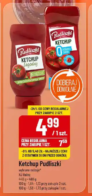 Polomarket Ketchup Pudliszki HJ Heinz oferta