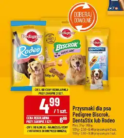 Polomarket Przysmaki dla psa Pedigree Biscrok, Dentastix lub Rodeo Mars, 77 g - 200 g oferta