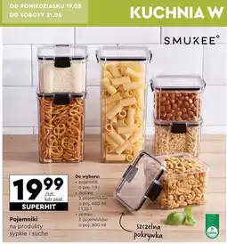 Biedronka Pojemnik na produkty sypkie 600 ml Smukee oferta