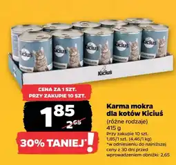 Netto Karma dla kota z łosośiem Kiciuś oferta