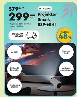 Biedronka Projektor smart esp-mini Extralink oferta