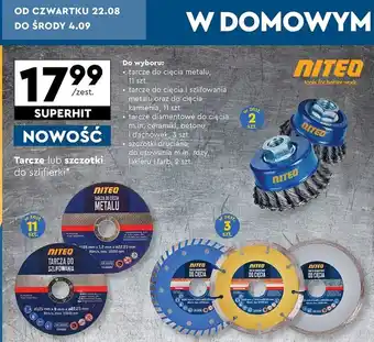 Biedronka Szczotki druciane do usuwania rdzy Niteo Tools oferta