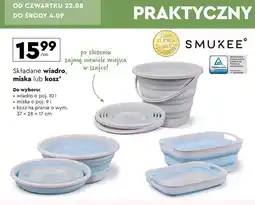 Biedronka Kosz na pranie składany 37 x 28 17 cm Smukee Home oferta