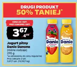 Netto Jogurt pitny ciasteczko Danone Danio oferta