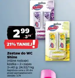 Netto Kostka do wc + 2x zapas lavender Shine Classic oferta