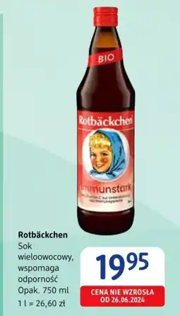 dm drogerie markt Rotbäckchen Sok wieloowocowy, wspomaga odporność 750 ml oferta