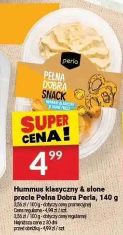 Twój Market Hummus klasyczny & słone precle Pełna Dobra Perla, 140 g oferta