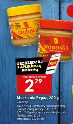 Twój Market Musztarda Pegaz, 200 g oferta