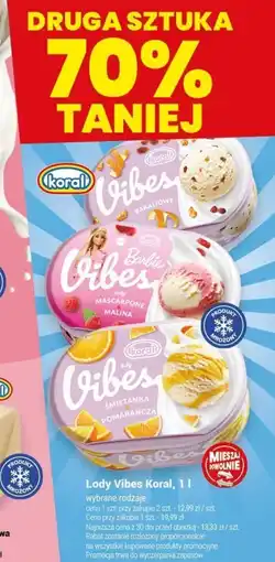 Twój Market Lody Vibes Koral, 1 l oferta