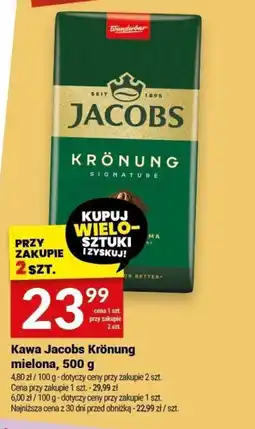 Twój Market Kawa Jacobs Krönung mielona, 500 g oferta