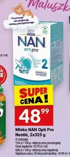 Twój Market Mleko NAN Opti Pro Nestlé, 2x325 g oferta