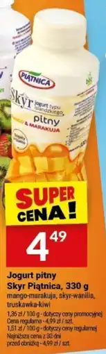 Twój Market Jogurt pitny Skyr Piątnica, 330 g oferta