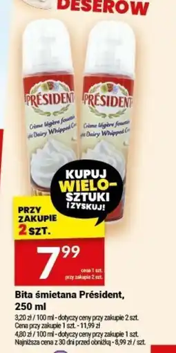 Twój Market Bita śmietana Président 250 ml oferta