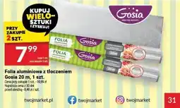 Twój Market Folia aluminiowa z tłoczeniem Gosia 20 m oferta
