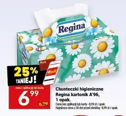 Twój Market Chusteczki higieniczne Regina kartonik A'96 oferta