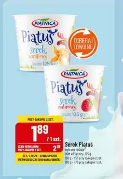 Polomarket Piątnica Piątuś Serek waniliowy 125 g oferta