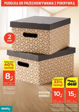 Dealz Pudełka kartonowe 33 x 23.5 17 cm oferta