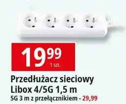 E.Leclerc Przedłużacz 4 gniazda 1.5 m Libox oferta