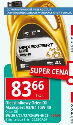 E.Leclerc Olej silnikowy max expert 5w30 f Orlen Oil oferta