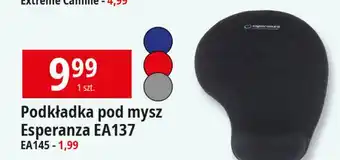 E.Leclerc Podkładka pod mysz ea145 czarna Esperanza oferta