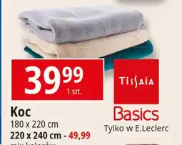 E.Leclerc Koc 220 x 240 cm Tissaia oferta