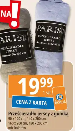 E.Leclerc Prześcieradło jersey z gumką 90 x 120 cm oferta