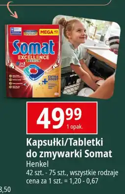 E.Leclerc Kapsułki do zmywarki Somat Excellence Premium 5In1 oferta