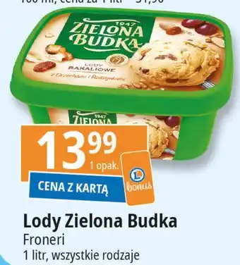 E.Leclerc Lody bakaliowe z kawałkami bakalii Zielona Budka oferta