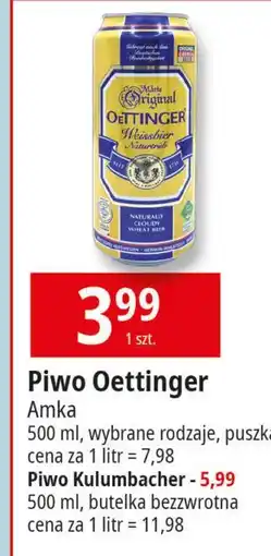 E.Leclerc Piwo Oettinger Hefeweissbier Naturtrub oferta