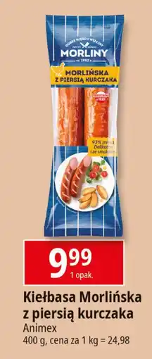 E.Leclerc Kiełbasa morlińska z piersią kurczaka Morliny oferta