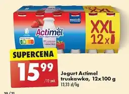 Biedronka Jogurt truskawka Danone actimel oferta