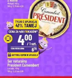 Polomarket Ser pleśniowy camembert naturalny President oferta