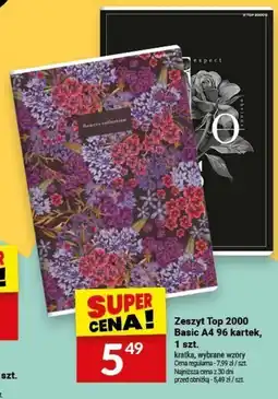 Twój Market Zeszyt Top 2000 Basic A4 96 kartek 1 szt. oferta
