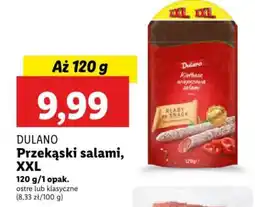 Lidl DULANO Przekąski salami 120g oferta