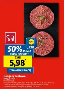 Burgery wołowe 220g