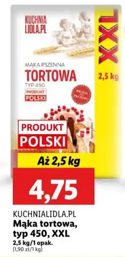 Lidl KUCHNIALIDLA.PL Mąka tortowa TYP 450 2,5kg oferta